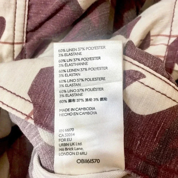 NWT Anthropologie Mags Linen Utility Trucker Jacket - Picture 6 of 7